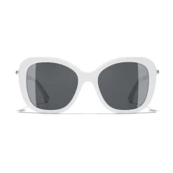 Chanel - Square Sunglasses - White Gray - Eyewear - Avvenice^ Sunglasses & Eyewear