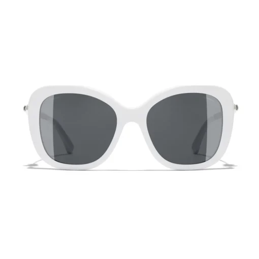 Chanel - Square Sunglasses - White Gray - Eyewear - Avvenice^ Sunglasses & Eyewear