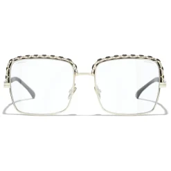 Chanel - Square Sunglasses - Gold Transparent - Eyewear - Avvenice^ Sunglasses & Eyewear