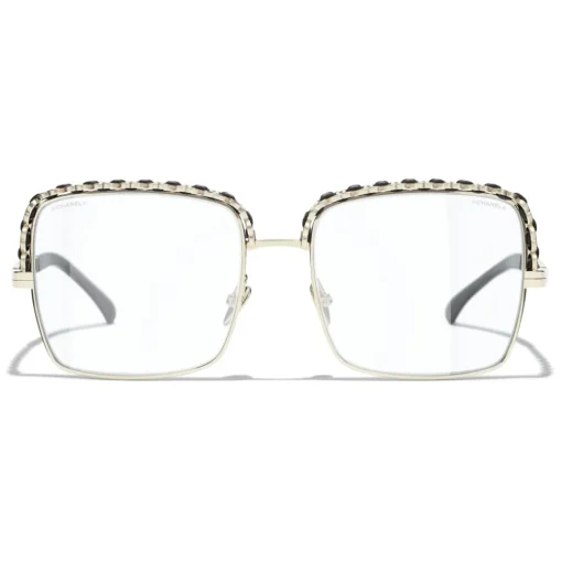 Chanel - Square Sunglasses - Gold Transparent - Eyewear - Avvenice^ Sunglasses & Eyewear