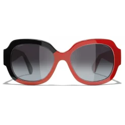 Chanel - Square Sunglasses - Black Coral Gray - Eyewear - Avvenice^ Sunglasses & Eyewear