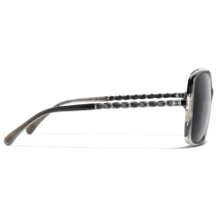 Chanel - Square Sunglasses - Gray - Eyewear - Avvenice