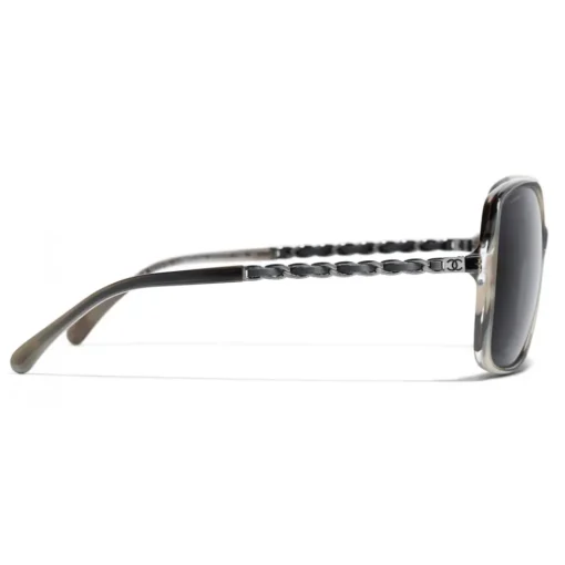 Chanel - Square Sunglasses - Gray - Eyewear - Avvenice