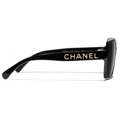 Chanel - Square Sunglasses - Black Gray - Eyewear - Avvenice