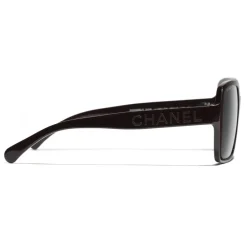 Chanel - Square Sunglasses - Dark Red Gray - Eyewear - Avvenice