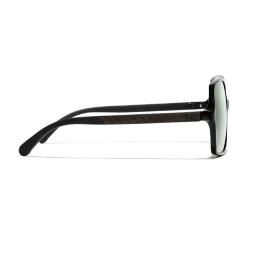 Chanel - Square Sunglasses - Black Green Mirror - Eyewear - Avvenice^ Sunglasses & Eyewear