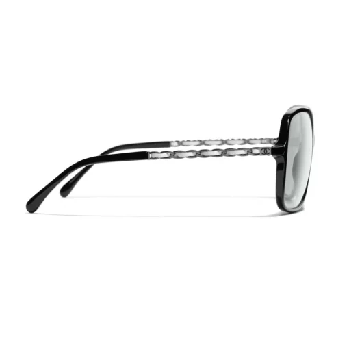 Chanel - Square Sunglasses - Black Light Gray - Eyewear - Avvenice^ Sunglasses & Eyewear