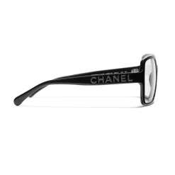 Chanel - Square Sunglasses - Black Transparent - Eyewear - Avvenice^ Sunglasses & Eyewear