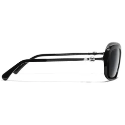 Chanel - Square Sunglasses - Black Gray - Eyewear - Avvenice^ Sunglasses & Eyewear