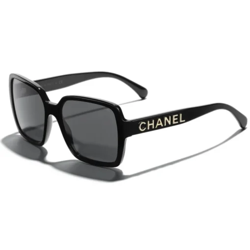 Chanel - Square Sunglasses - Black Gray - Eyewear - Avvenice