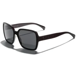 Chanel - Square Sunglasses - Dark Red Gray - Eyewear - Avvenice