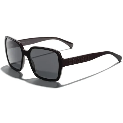 Chanel - Square Sunglasses - Dark Red Gray - Eyewear - Avvenice