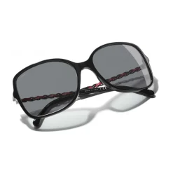 Chanel - Square Sunglasses - Black Red Gray - Eyewear - Avvenice^ Sunglasses & Eyewear