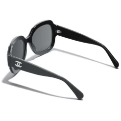 Chanel - Square Sunglasses - Black Gray - Eyewear - Avvenice^ Sunglasses & Eyewear