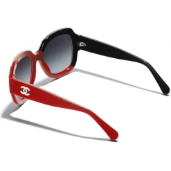 Chanel - Square Sunglasses - Black Coral Gray - Eyewear - Avvenice^ Sunglasses & Eyewear