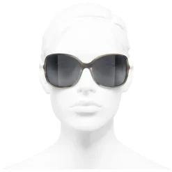 Chanel - Square Sunglasses - Gray - Eyewear - Avvenice