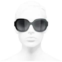 Chanel - Square Sunglasses - Black Gray - Eyewear - Avvenice^ Sunglasses & Eyewear