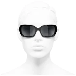 Chanel - Square Sunglasses - Black Gray - Eyewear - Avvenice^ Sunglasses & Eyewear