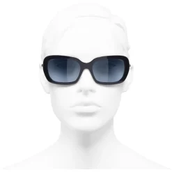 Chanel - Square Sunglasses - Dark Blue - Eyewear - Avvenice^ Sunglasses & Eyewear