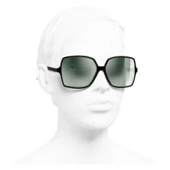 Chanel - Square Sunglasses - Black Green Mirror - Eyewear - Avvenice^ Sunglasses & Eyewear