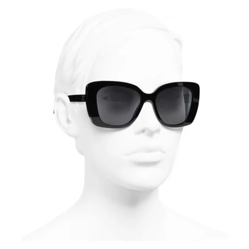Chanel - Square Sunglasses - Black Gray - Eyewear - Avvenice^ Sunglasses & Eyewear