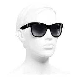 Chanel - Square Sunglasses - Black Gray - Eyewear - Avvenice^ Sunglasses & Eyewear