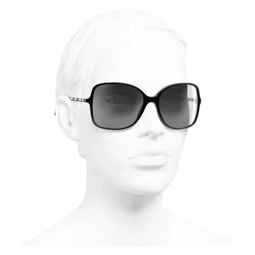 Chanel - Square Sunglasses - Black Light Gray - Eyewear - Avvenice^ Sunglasses & Eyewear