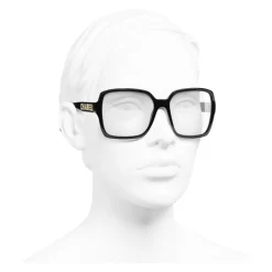 Chanel - Square Sunglasses - Black Gold Transparent - Eyewear - Avvenice^ Sunglasses & Eyewear