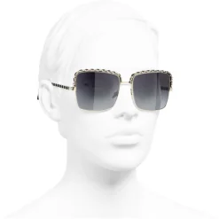 Chanel - Square Sunglasses - Gray Gradient - Eyewear - Avvenice^ Sunglasses & Eyewear
