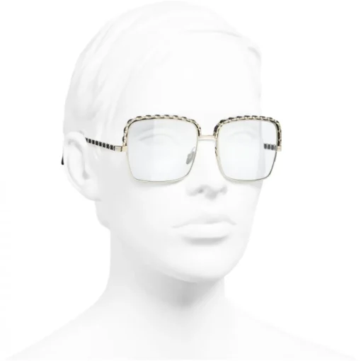 Chanel - Square Sunglasses - Gold Transparent - Eyewear - Avvenice^ Sunglasses & Eyewear
