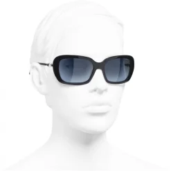 Chanel - Square Sunglasses - Dark Blue - Eyewear - Avvenice^ Sunglasses & Eyewear