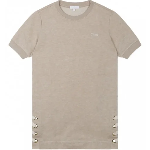 Chlo\u00e9 Chloé - Beige Detail Dress - Chloé Exclusive Luxury Collection - Avvenice