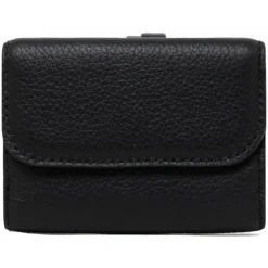 Chlo\u00e9 Chloé - Black Alphabet Mini Tri Fold Wallet - Chloé Exclusive Luxury Collection - Avvenice