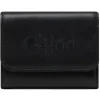 Chlo\u00e9 Chloé - Black Sense Small Wallet - Chloé Exclusive Luxury Collection - Avvenice