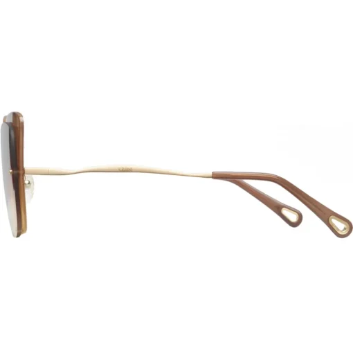 Chlo\u00e9 Eyewear Chloé - Cat-Eye Dree Sunglasses in Nylon and Metal - Gold Terracotta - Chloé Eyewear - Avvenice