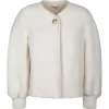 Chlo\u00e9 Chloé - Cream Short Coat - Chloé Exclusive Luxury Collection - Avvenice