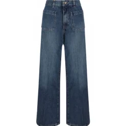 Chlo\u00e9 Chloé - Dark Blue Bootcut Denim Jeans - Chloé Exclusive Luxury Collection - Avvenice^ Trousers