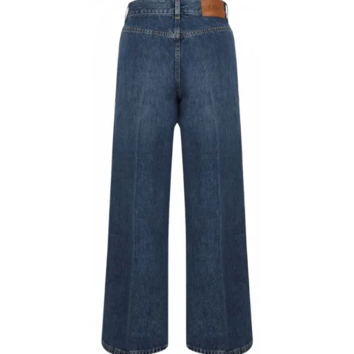 Chlo\u00e9 Chloé - Dark Blue Bootcut Denim Jeans - Chloé Exclusive Luxury Collection - Avvenice^ Trousers