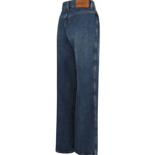 Chlo\u00e9 Chloé - Dark Blue Bootcut Denim Jeans - Chloé Exclusive Luxury Collection - Avvenice^ Trousers