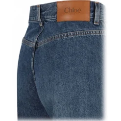 Chlo\u00e9 Chloé - Dark Blue Bootcut Denim Jeans - Chloé Exclusive Luxury Collection - Avvenice^ Trousers