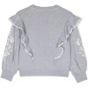 Chlo\u00e9 Chloé - Kids Grey Ruffled Sweatshirt - Chloé Exclusive Luxury Collection - Avvenice^ Sweatshirts