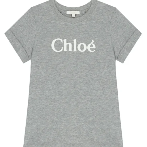 Chlo\u00e9 Chloé - Kids Grey T-Shirt - Chloé Exclusive Luxury Collection - Avvenice^ T-shirt