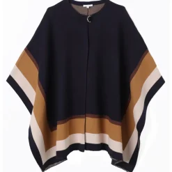 Chlo\u00e9 Chloé - Kids Navy Blue Logo Knitted Cape - Chloé Exclusive Luxury Collection - Avvenice^ Jackets