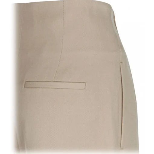 Chlo\u00e9 Chloé - Pearl Beige Sartorial Trousers - Chloé Exclusive Luxury Collection - Avvenice^ Trousers