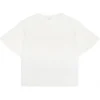 Chlo\u00e9 Chloé - White Embroidered Carved Logo T-Shirt - Chloé Exclusive Luxury Collection - Avvenice^ T-shirt