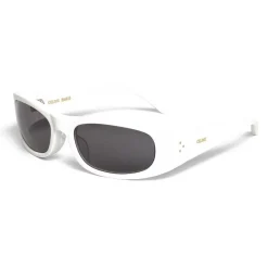 C\u00e9line Eyewear Céline - 06 Sunglasses in Acetate - White - Sunglasses - Céline Eyewear - Avvenice