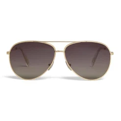 C\u00e9line Eyewear Céline - Aviator Sunglasses in Metal 01 - Gold Polarized - Sunglasses - Céline Eyewear - Avvenice