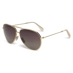 C\u00e9line Eyewear Céline - Aviator Sunglasses in Metal 01 - Gold Polarized - Sunglasses - Céline Eyewear - Avvenice