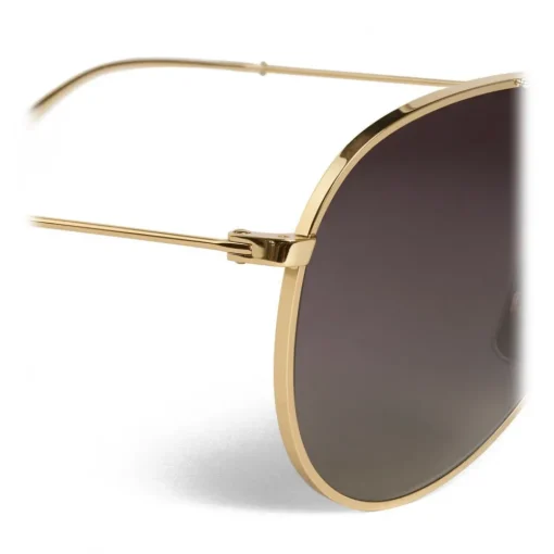 C\u00e9line Eyewear Céline - Aviator Sunglasses in Metal 01 - Gold Polarized - Sunglasses - Céline Eyewear - Avvenice