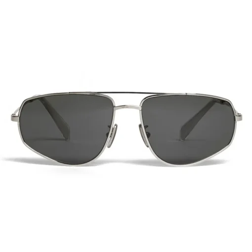 C\u00e9line Eyewear Céline - Butterfly Sunglasses in Metal 05 - Silver - Sunglasses - Céline Eyewear - Avvenice